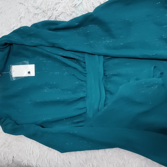 Jessica Simpson Womens Amella Slit-Sleeve Dress . Ocean Depths XS - Picture 4 of 12